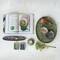 Hello Honey® 16.25" Green Wax Relief Botanicals Stoneware Platter